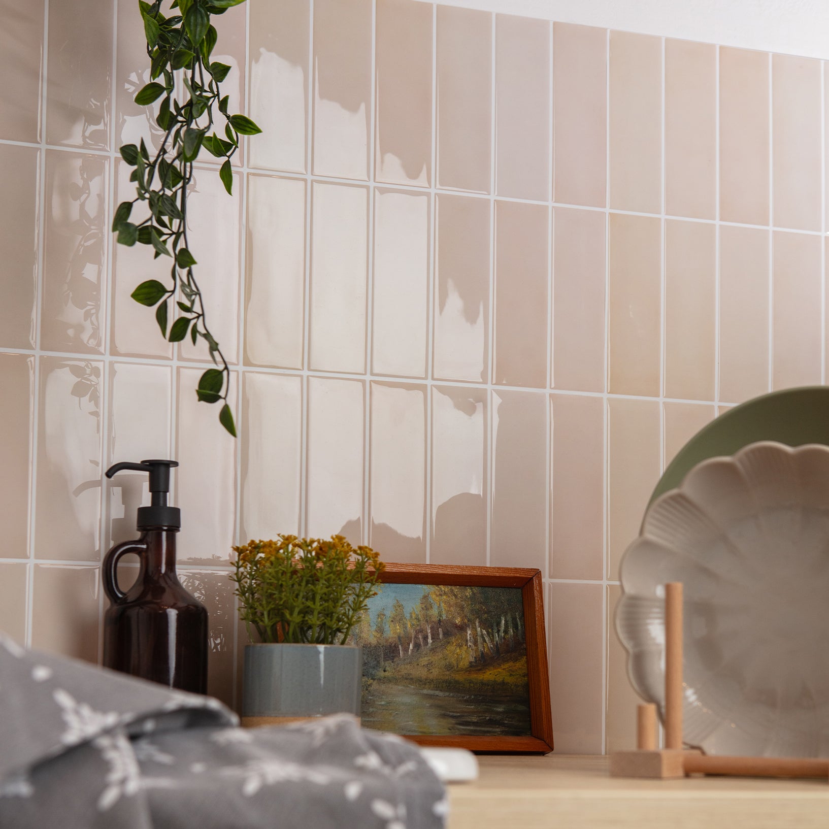 Stick&Done Falburkolat Bali Beige - 10db - 30x30cm