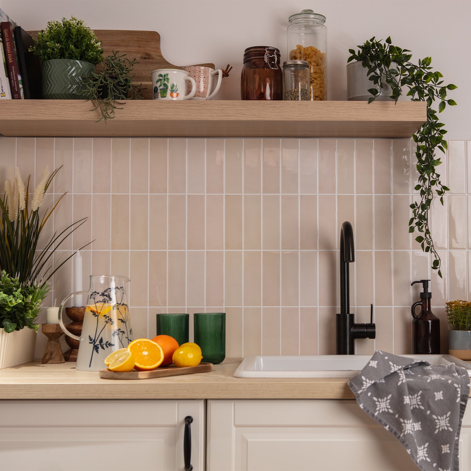 Stick&Done Falburkolat Bali Beige - 10db - 30x30cm