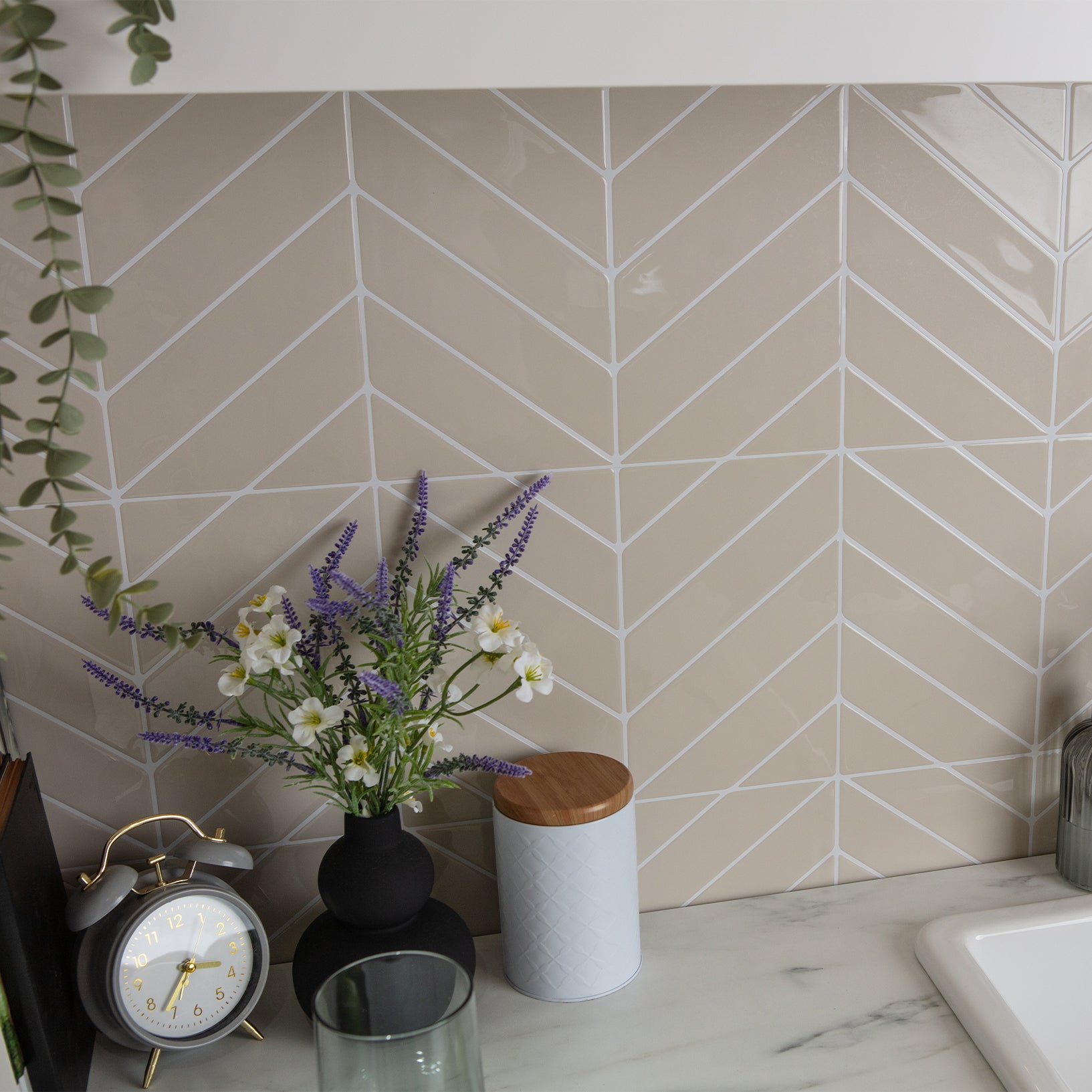 Stick&Done Falburkolat London Beige - 10db - 32x25cm