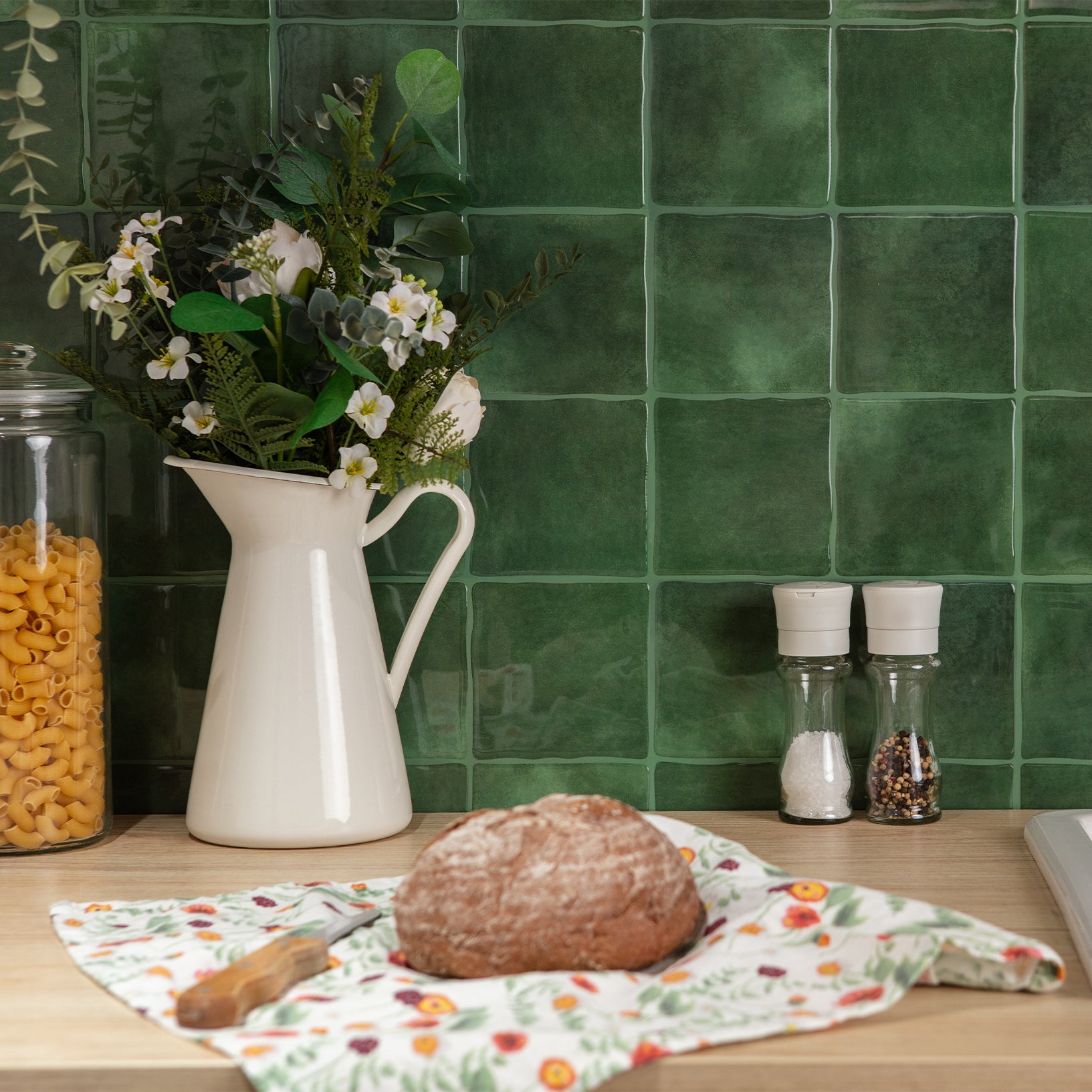 Stick&Done Falburkolat Madrid Green - 10db - 23x23cm