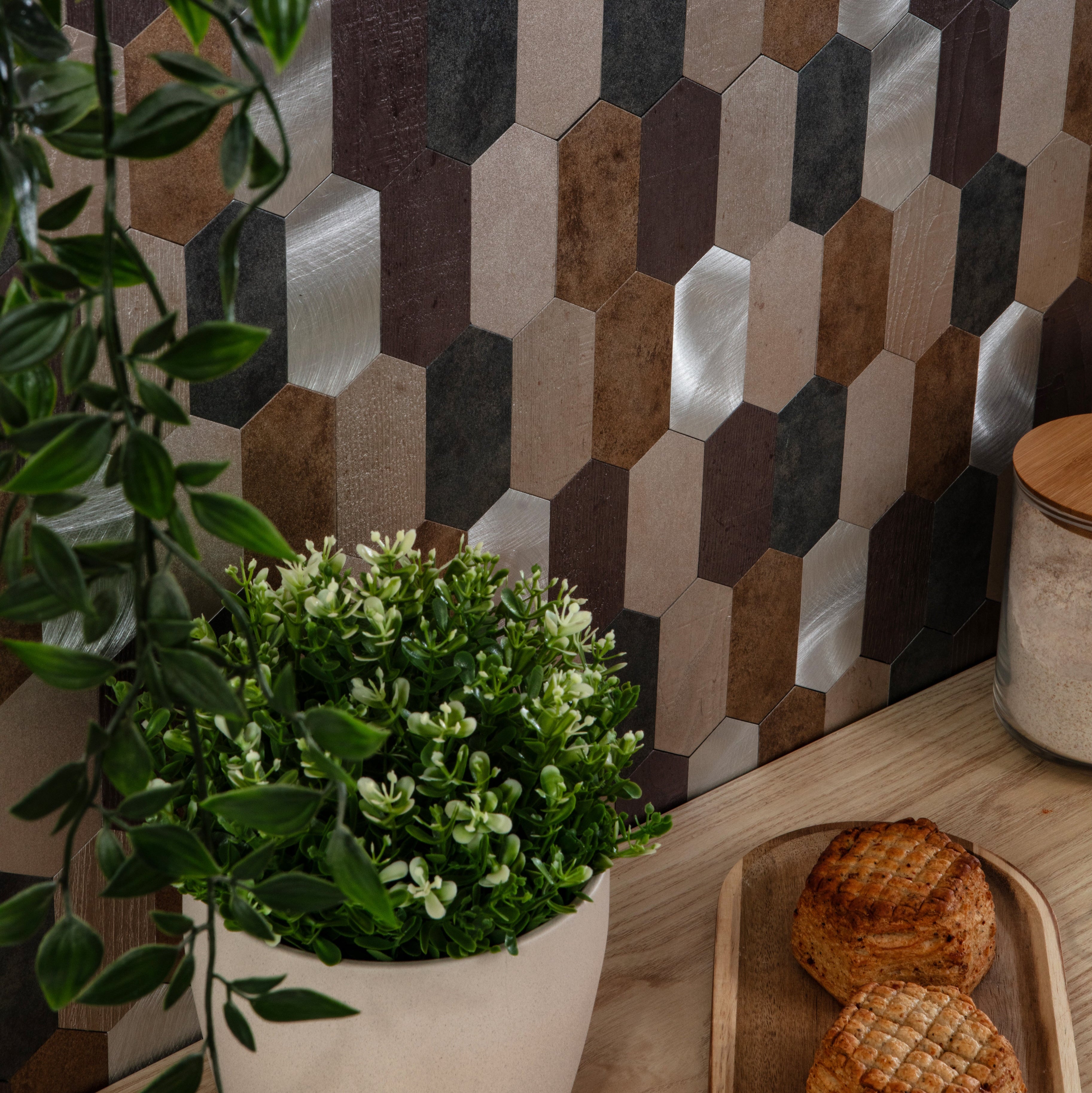 Stick&Done Pro Falburkolat Stockholm Metal - 10db - 28x29cm