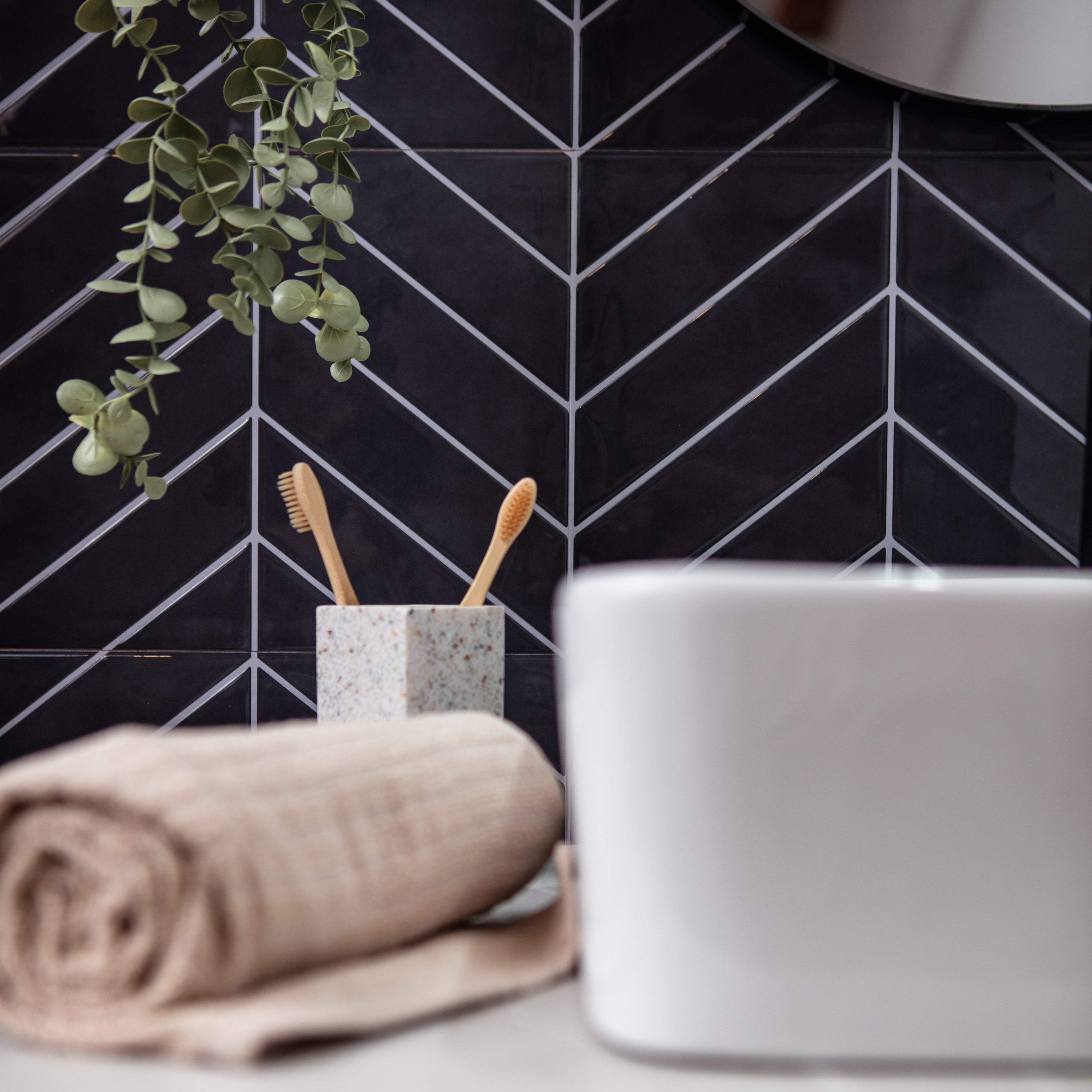 Stick&Done Falburkolat London Black - 10db - 32x25cm