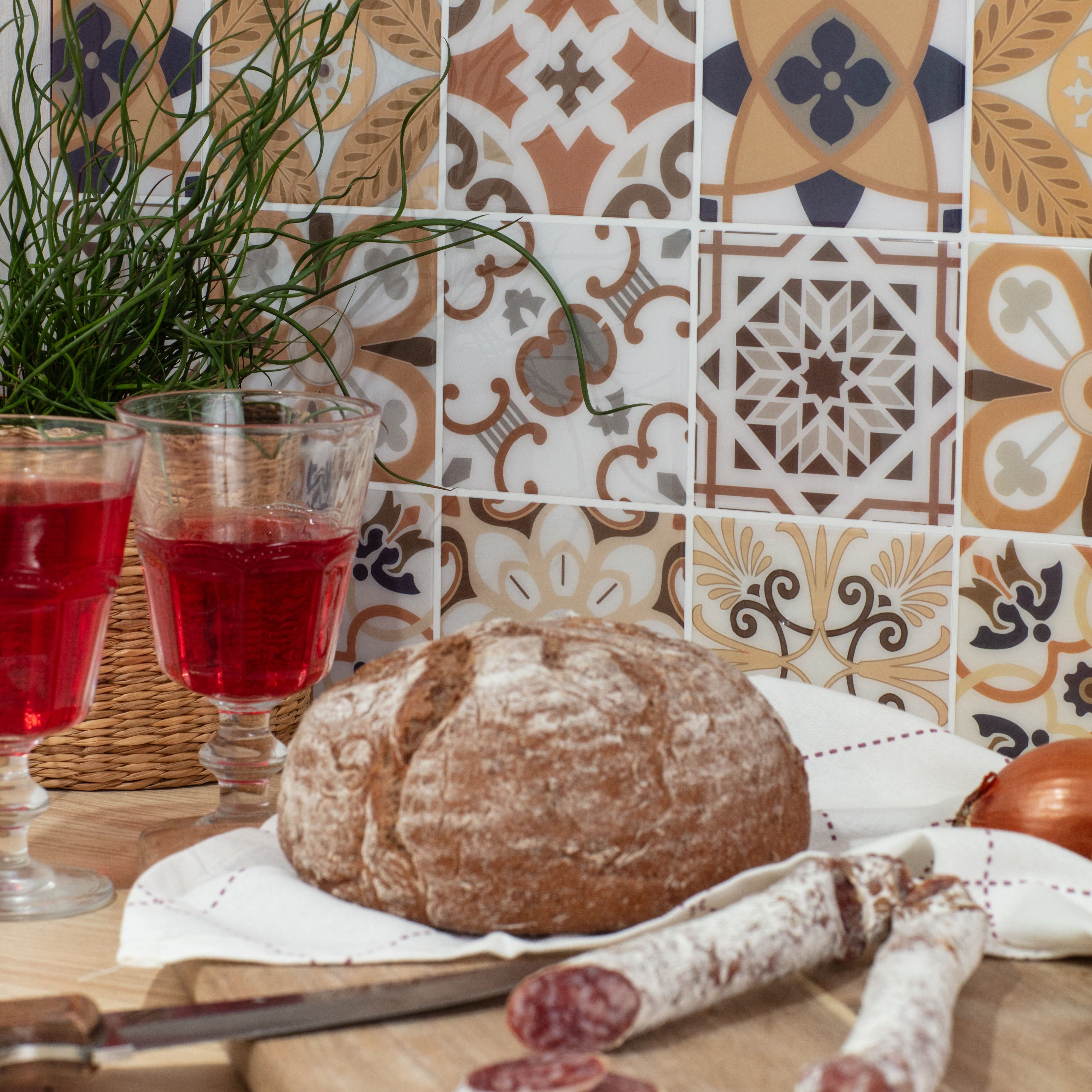 Stick&Done Falburkolat Barcelona Brown - 10db - 30x30cm