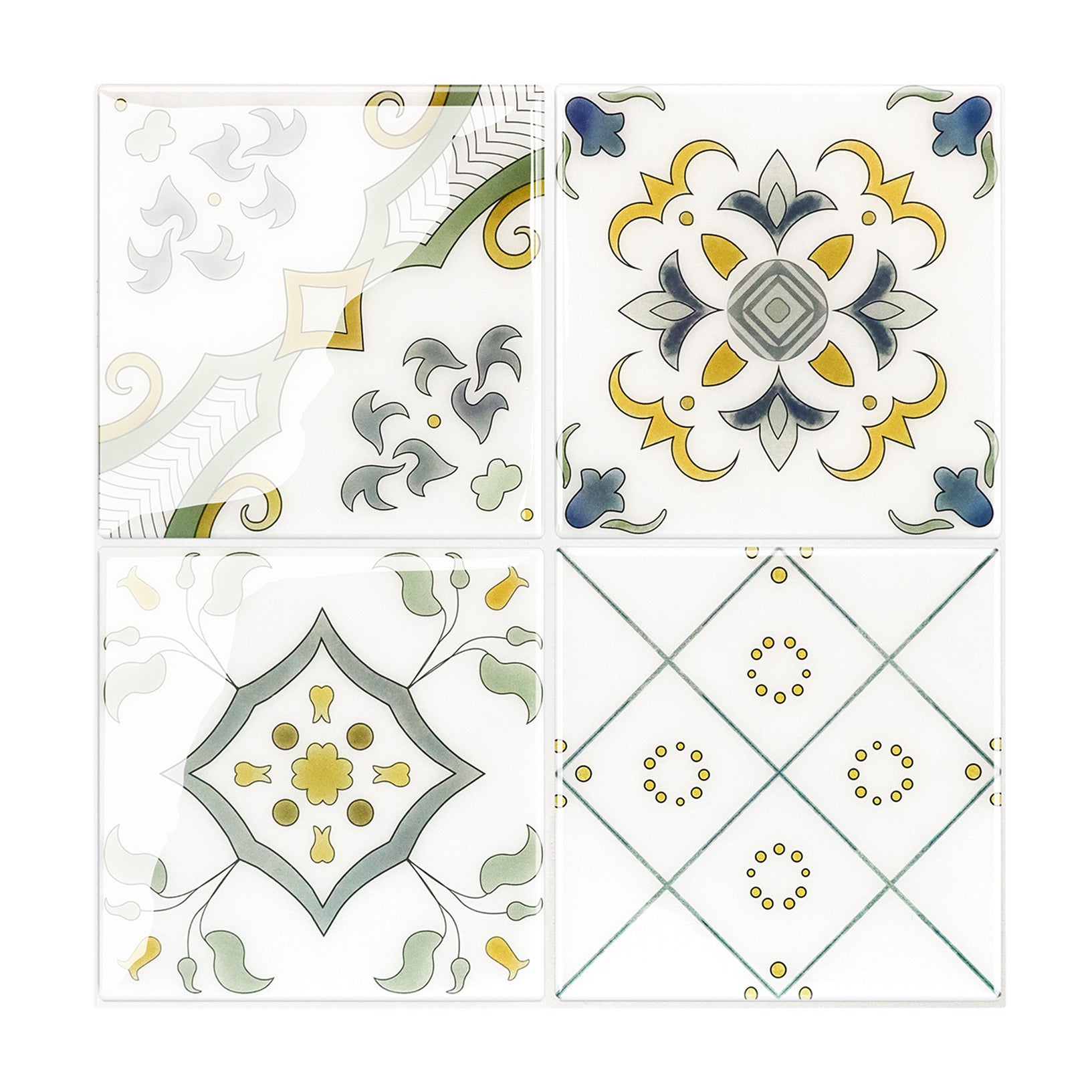 Stick&Done Falburkolat Madrid White - 10db - 23x23cm