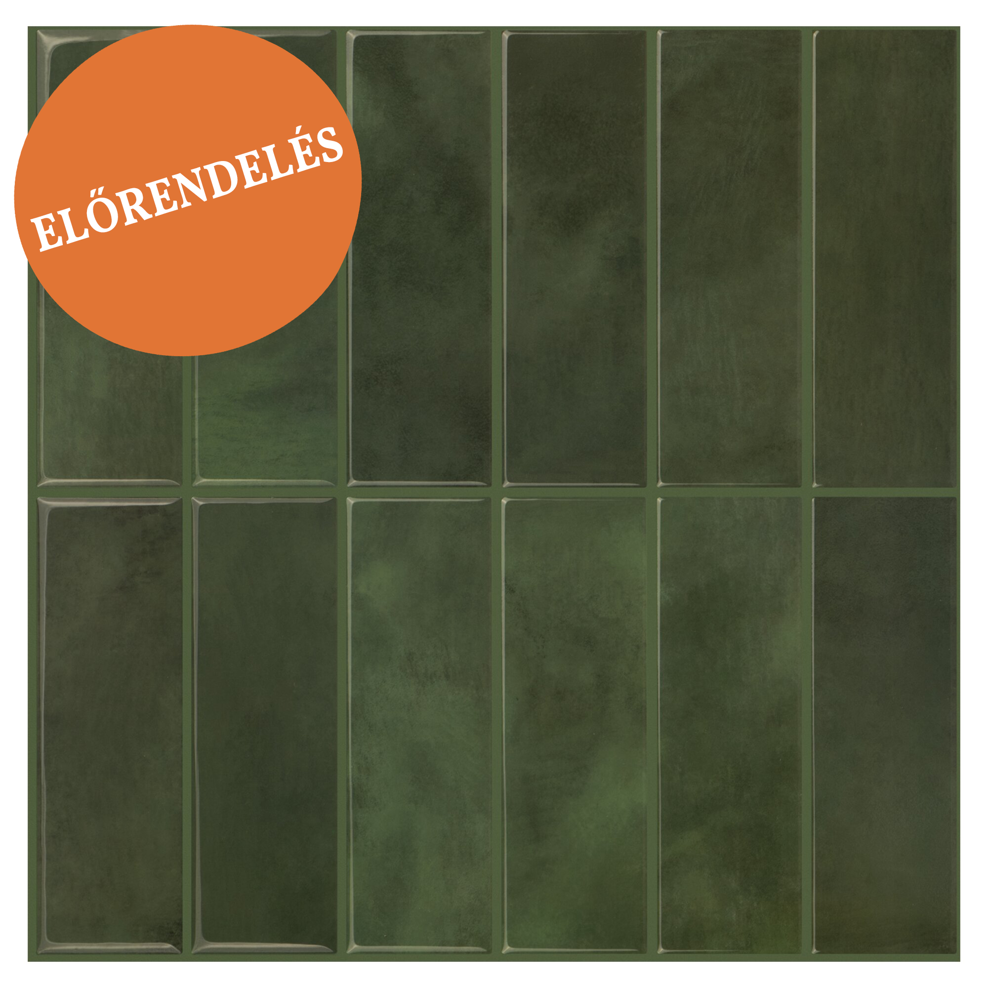 Stick&Done Falburkolat Bali Green - 10db - 30x30cm