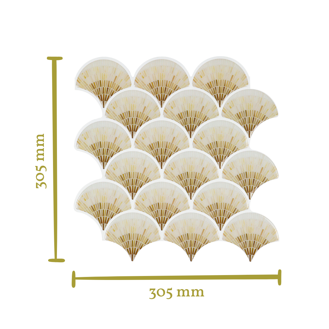 Stick&Done Falburkolat Cairo Beige - 10db - 30x30cm