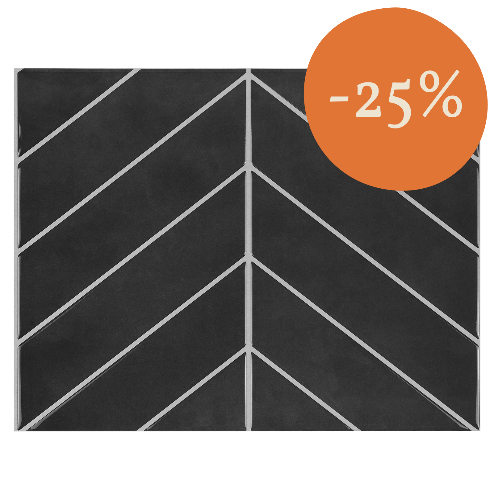 Stick&Done Falburkolat London Black - 10db - 32x25cm