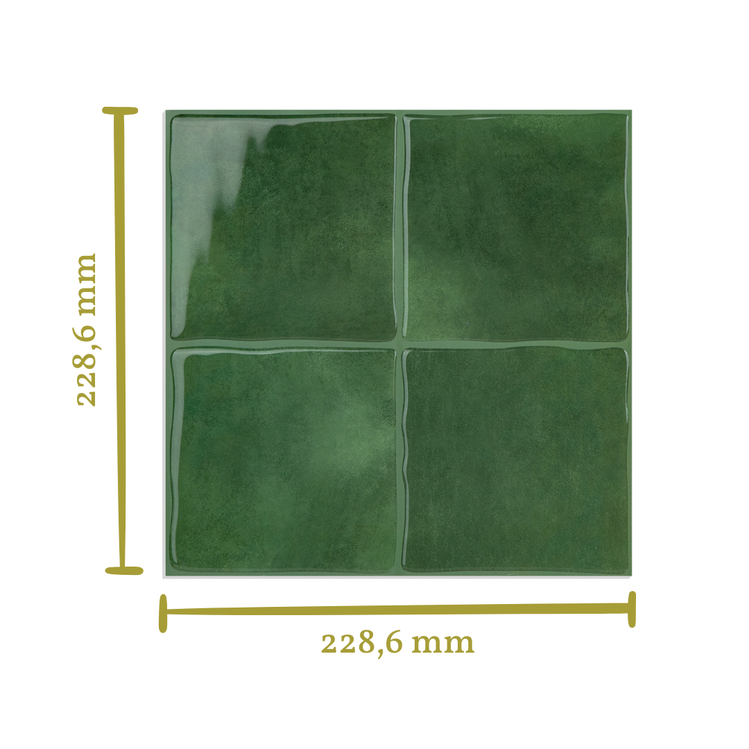 Stick&Done Falburkolat Madrid Green - 10db - 23x23cm