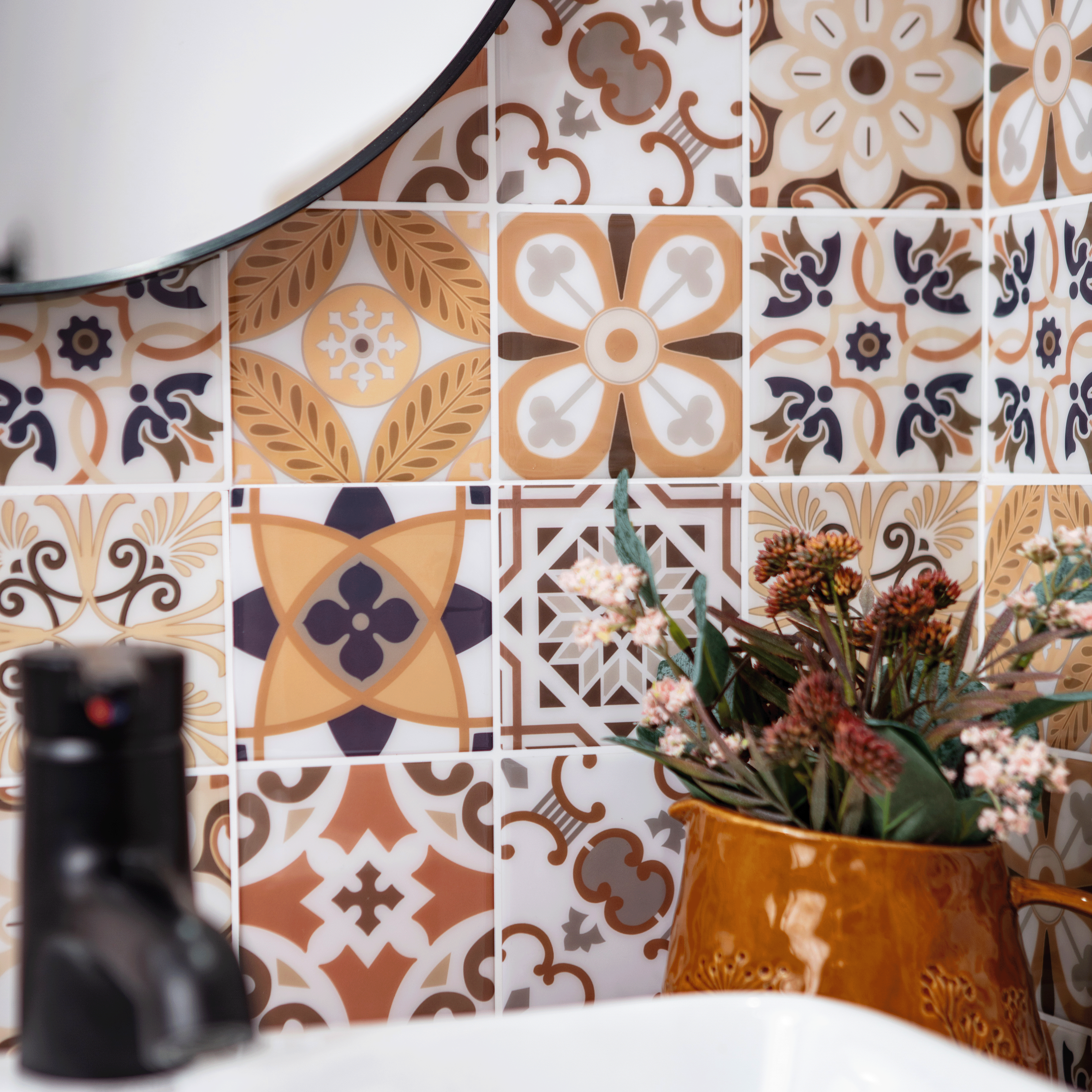 Stick&Done Falburkolat Barcelona Brown - 10db - 30x30cm