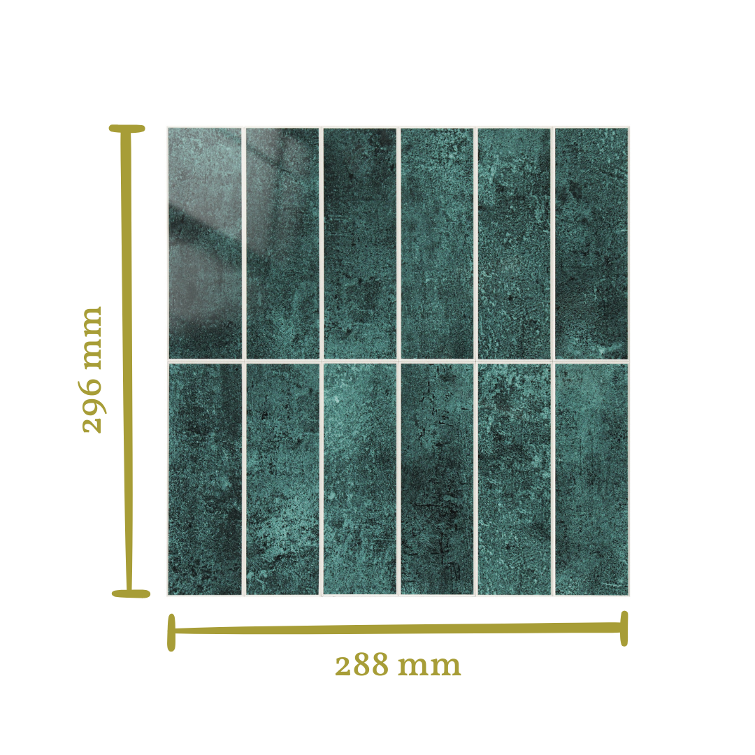 Stick&Done Pro Falburkolat Sydney Green - 10db - 29x29cm